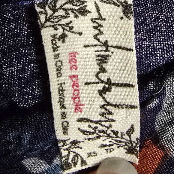 Free People Dress Anka Boarder Print Boho Flare Aztec Floral Print Womans XS - Picture 5 of 7